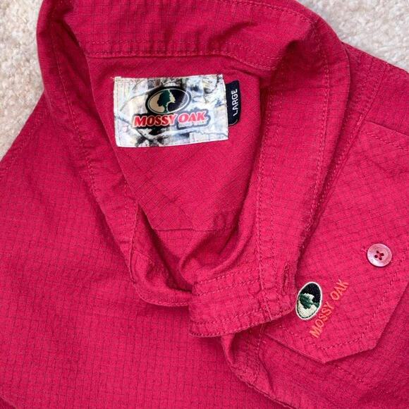 Y2k red waffle textured mossy - Picture 5 of 6